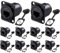 PENGLIN Lot de 10 coupleurs de type D RJ45 CAT6, prise encastrable CAT6 RJ45, CAT6/CAT5E/CAT5 femelle vers femelle Ethernet LAN réseau Bulkhead femelle