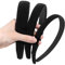 3 Stück Satin Stirnbänder, Haarreif Schwarz Schwarzes Gepolstertes Stirnband Aus Samt, Schwarze Haarreifen Haarband Stirnband Haarschmuck Dickes Haarband Aus Samt für Frauen Teenager Mädchen
