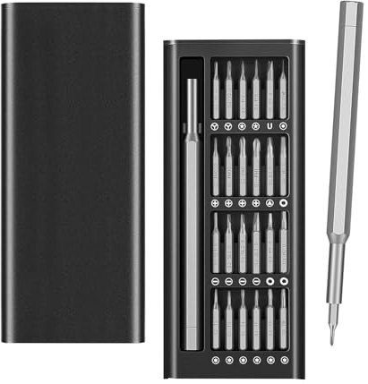 KEAHND Mini Schraubenzieher Set,24 In 1 Rotating Screwdriver Set,Schraubendreher Set Klein,Precision Screwdriver Set,Kleine Schraubenzieher Set,Mini Schraubendreher Set,Präzisionsschraubendreher Set