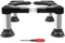 Kaxtde Mini Fridge Stand Height 7-8.4, Adjustable Washer and Dryer Pedestal with 4 Strong Feet, Heavy Duty Universal Stand Base for Washing Machine Refrigerator Laundry (Black)