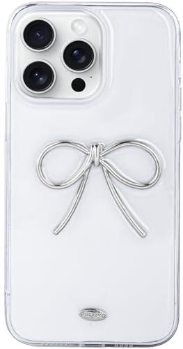 LIOPEU Coque conçue pour iPhone 12 Pro Max avec protection d'objectif d'appareil photo, jolie coque de téléphone en métal 3D transparente et souple pour iPhone 12 Pro Max (argenté)