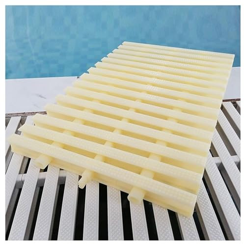 Rejillas de desbordamiento de Piscina ABS, Cubierta de Filtro de Drenaje de Ducha, Rejillas de desbordamiento de Empalme de Tres Orificios Drenaje de Agua Interior y Exterior (25x100CM/5 Piezas)