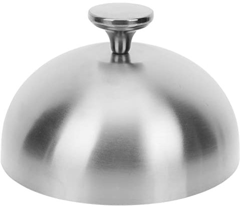 Ciieeo cubierta de bistec de acero inoxidable cúpula de fusión de barbacoa tapa protectora de alimentos tipi antimosquitos guard Cubierta para comida horno microondas grill plancha - tapa