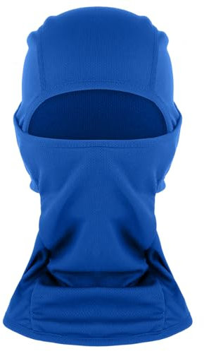 WLLHYF Passamontagna per bambini, maschera da sci, maschera per il viso per ragazzo e ragazza, scaldacollo, antivento, per sci, ciclismo, sport all'aria aperta, Blu, Taglia unica