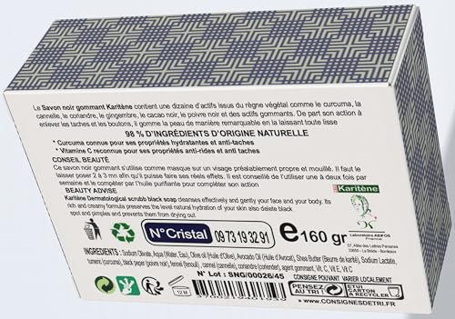 Savon Noir Gommant au Beurre de Karité Naturel