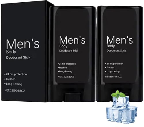 Deo Stick Herren, Körper Deodorants, Stick Schwitzen Achsel, 24/7 Frischhh Bei Täglicher Anwendung, Duft in Parfumqualität, 15g Zitrusfrüchte, Leder, Tabak, Würzige Noten, Blumige Noten (2)