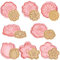 YeahBoom 8 Piezas Moldes Galletas,Cortadores de galletas de 3D,Juego de moldes para galletas,Moldes Galletas Plástico para cookie fondant decoración de pasteles