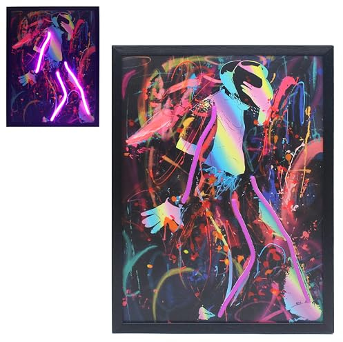 L & P Home & Gifts Lesser & Pavey Moon Walk Wall Art | Neon LED Sign Inspired by Iconic Dance Move | Bold Wall Décor for Music Lovers & Retro Fans | Cool Light Display for Bedroom, Bar or Game Room
