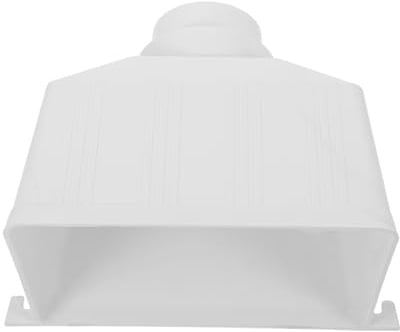 Regenwasser Fallrohranschluss für 100mm und 75mm Runde Fallrohre | Pvc, Weiß, Leckagearme Verbindung, Einfache Montage, für Dachrinnenzubehör und Regenrinnen Ablauf