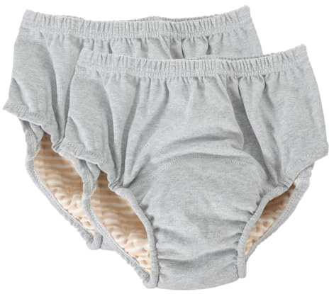 Yardwe Waschbare Inkontinenzhosen Einfache und Modische Unterwäsche 2 Stück aus Baumwolle Weich und Bequem Wiederverwendbar für Senioren Geeignet für Gewicht 55-65kg