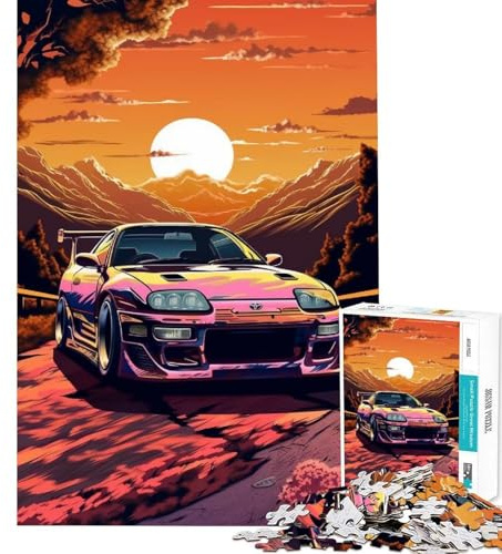 1000 JDM Toyota Supra MK Puzzles für Teenager Kunstspaß für Zuhause Gedächtnistraining geeignet für Personen ab 14 Jahren (50x75cm)