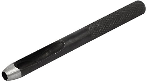 Sourcingmap 4mm Dia Metal Knurled Shank Hollow Hole Punch for Leather Gasket Strap
