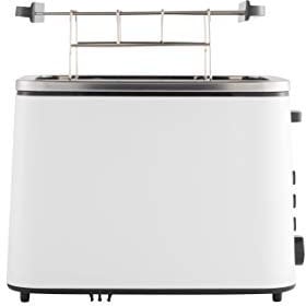 Grundig TA 5860 Toaster, 800W, 6 Bräunungsstufen, Memoryfunktion, 800, Weiß/Schwarz