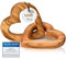 Kassis Geschenkartikel Olivenholz-Herzen für Brautpaar, zum Valentinstag, Jubiläum, Hochzeitstag, Geburtstag - verbundene Holz-Herzen - Hochzeitsgeschenk - (6 cm)