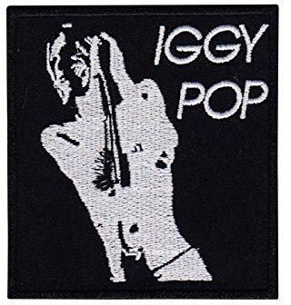 Iggy Pop Godfather Of Punk Rock Iguana Aufnäher Besticktes Patch zum Aufbügeln Applique