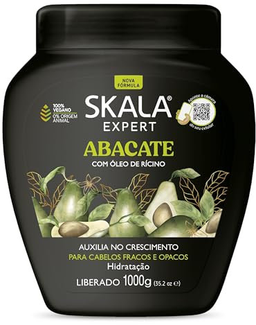 SKALA Expert - Avocado Haarbehandlung 1kg | Vegan & Tierfreundlich | 3-in-1 Maske, Spülung & Stylingcreme | Für alle Haartypen, 1 kg Pack