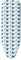 Vinsani Modern Extra Large Universal Fit Ironing Board Cover Multi Fit New Foam Back padding 100% Cotton Easy Fit, 140 x 52 cm, Made in EU – Blue Leaf (Iron Board not included)
