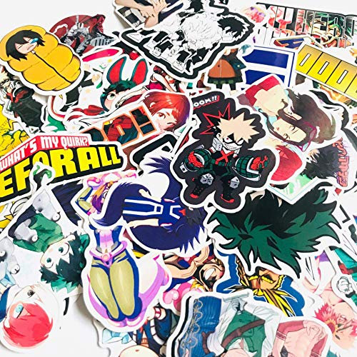 Multiculture 73 Stücke Vinyl Aufkleber für My Hero Academia Fans