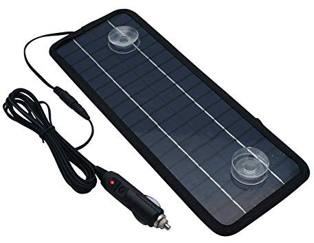 Panneau Solaire de Voiture d'extérieur Riloer 1Pcs, Alimentation Universelle pour Chargeur de Batterie Goutte à Goutte 12V 4.5W