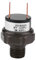 Qiilu interruptor de compresor de aire automático de coche universal 1/4NPT interruptor de presión de aire 12V interruptor de presión tanque de aire (negro)(90-120 PSI)