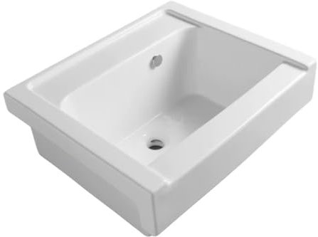 Lavabo de cerámica de 75 x 50 cm