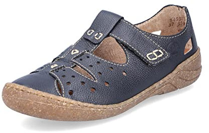 Rieker Femme 54555 Mocassin, Bleu, 41 EU Étroit