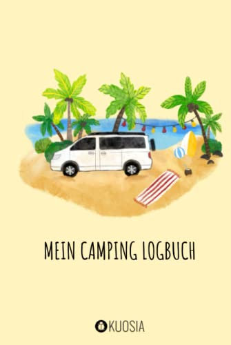Mein Camping Logbuch: Reisetagebuch für Camper | Edition: Van & Reisebus | Hardcover | Inhalt: Schwarz / Weiß | Hochwertiges Design | Aquarell ... Campervan & Bus | Camping Buch zum Eintragen