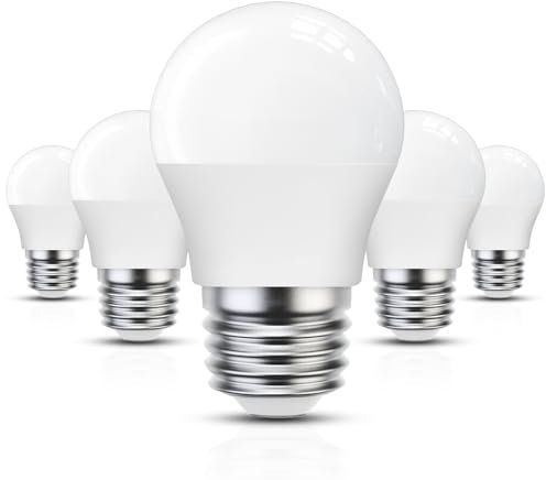 E27 LED Lampe, STANBOW 5W Glühlampe Ersetzt 40W Glühbirne, G45 Leuchtmittel, 400 Lumen 3000 Kelvin Warmweiß Birne, 180° Abstrahlwinkel 5 Stück