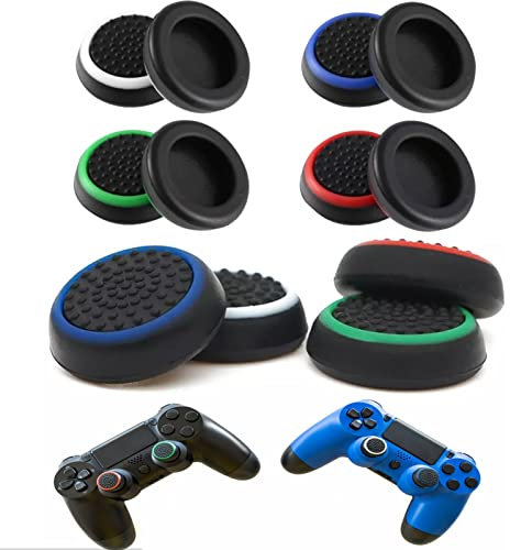 ZLXFT Cubiertas de Joystick de Silicona para Mando de PS5, PS4, PS3, PS2, Xbox 360 y One, 4 Colores