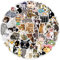 POPNWOW Süße Katze Aufkleber Pack 50 Stück, Wasserdicht Vinyl Aesthetic Cute Cats Stickers für Gepäck Reisekoffer Laptop Pad Phone Wasserflasche Fahrrad Auto Motorräder Skateboard Gitarre