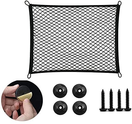 ERBO Gepäcknetz Fahrrad mit 4 Haken, Gepäcknetz Wohnmobil 35 * 25CM, Sicherungsnetz für Dachgepäckträger, Fahrrad, Motorrad, Fahrradkorb, Gepäckträger, Wohnmobil, Zuhause