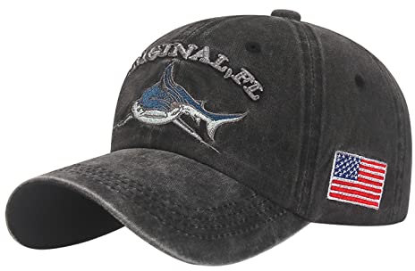 Generisch Mens Usa Flag Washed Cotton Baseball Cap Baseball Cap Herren Damen Embroidery Usa Washed Trucker Cap Usa Baseball Cap for Men & Women