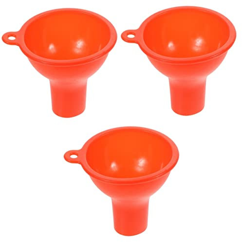 Mipcase 3pcs Oil Funnel for Transferring Liquids Dog Toy Food Funnel Silicone Transfer Hanging