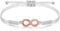 JENDEAR SHINE Infinity Bracelet for Women, Hand Braided Rope Infinity Charm Bracelet, Valentine's Day Mother's Day Birthday Jewelry Gift