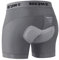 NOOYME Fahrradhose Herren Radunterhose Herren Schnelltrockende Radlerhose Herren mit Sitzpolster 4D Atmungsaktive Fahrradunterhose Herren Gepolstert Elastische Radhose Herren RauchGrau 3XL