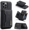 ZCDAYE Hülle für iPhone 15 Pro mit Kartenhalter, Leder iPhone 15 Pro Handyhülle Handytasche Edele Brieftasche, Stoßfeste Stabile Schutzhülle für iPhone 15 Pro (6.06 inches), Schwarz