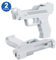 RISHTEN Motion Plus Gun 2 Pack Wii Video Game Shooting Sport Accessories Compatible With Nintendo Wii (White)