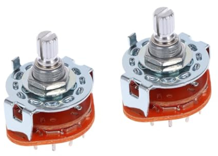 SAFIGLE 2stücke Guitar Rotary Selector Schalter Pole Position Robustes Ersatzteil Für Elektrische Gitarre Installieren Hochwertiges Material Für Gitarren-zubehör