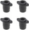 VGOL 4pcs Optical Fiber Audio Cable Panel Female to Female Extender Compatible with TOSlink Diameter 14mm Hole Henter Distance 19mm Suitable for Wall and Faceplate, Black