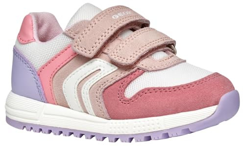 Geox Jungen Mädchen B ALBEN Girl A Sneaker, Lt Rose/White, 25 EU
