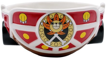 ABYSTYLE One Piece Thousand Sunny - Ciotola in ceramica da 500 ml, ciotola per cereali, decorazione da cucina, merchandising unico