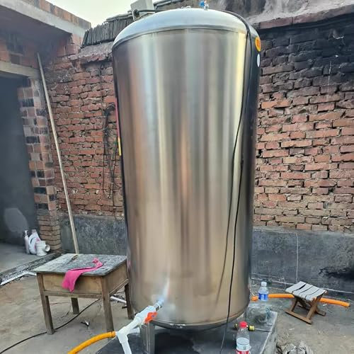 Elitix Well Pump Pressure Tank 15 30 40 50 70 80 Gallon, Well Water Bladder Pressure Tanks for House, Outdoor Water Booster Pump for Sprinkler System(50x135cm (250L/66 gal))