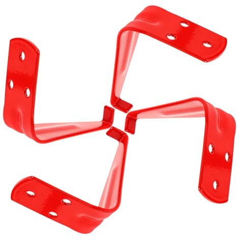 WATIIFUFU Feuerlöscherhalterung aus Eisen 4 Stück L-förmig Sichere Wandmontage für 4-6-9-kg Feuerlöscher Robust und Zuverlässig
