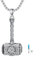 ROMANTICWORK Mjolnir Urn Necklace 925 Sterling Silver Thors Hammer Urn Pendant Necklace Viking Ashes Jewellery for Men