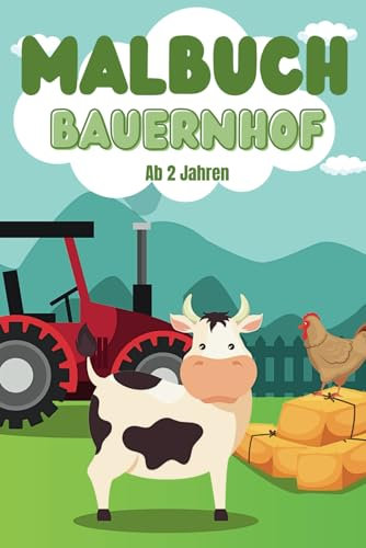 Malbuch: Bauernhof