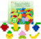 Mirthben 40 Stück Große Bausteine Set, 2 Formen und 8 Farben Bauklötze, Kompatibel mit Duplo Steine und Allen führenden Marke, Bunte Bauspielzeug für Kinder ab 3 Jahren