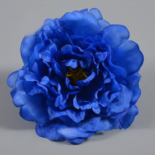 Wunderschön gearbeitete künstliche Pfingstrosen aus Seide für Event-Dekoration und Styling (dunkelblau)