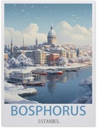 1000 Teile Puzzle Für Erwachsene Und Kinder，Bosporus, Istanbul，Stressabbau Herausforderung Bodenpuzzle DIY Home Wanddekoration（38x26cm）-DJ48