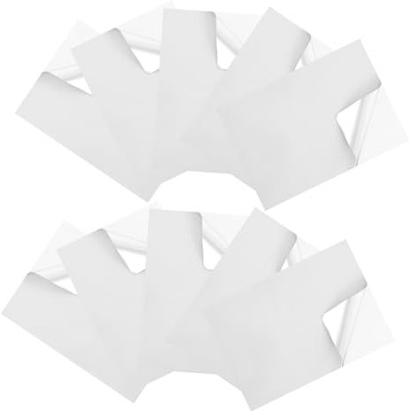 DOITOOL 22hojas Papel Adhesivo Transparente Imprimible Etiquetas Para Envío Resistentes Al Agua