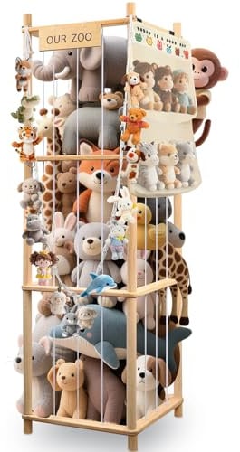 SXBSXB Plüschtier Lagerung, Stofftier Aufbewahrung, Kuscheltier Aufbewahrung, Große Kapazität, Platz Sparen, für Spielzimmer, Kinderzimmer, Schlafzimmer, Kinderzimmer